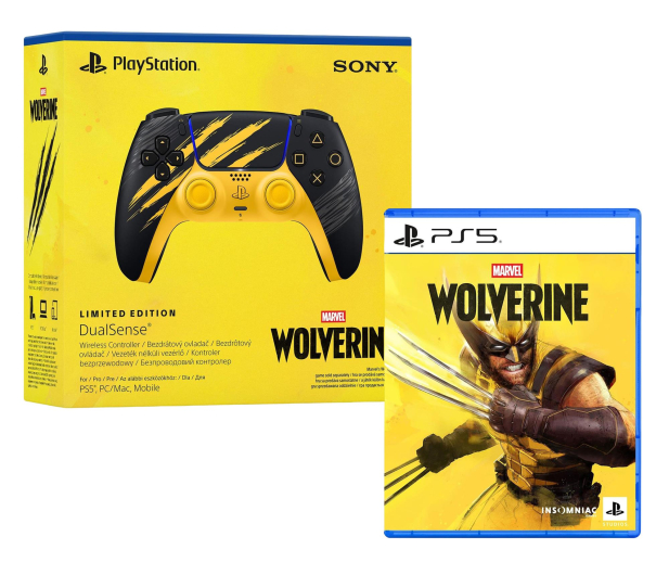 Sony DualSense – edycja limitowana Marvel’s Wolverine + gra - 1612242 - zdjęcie